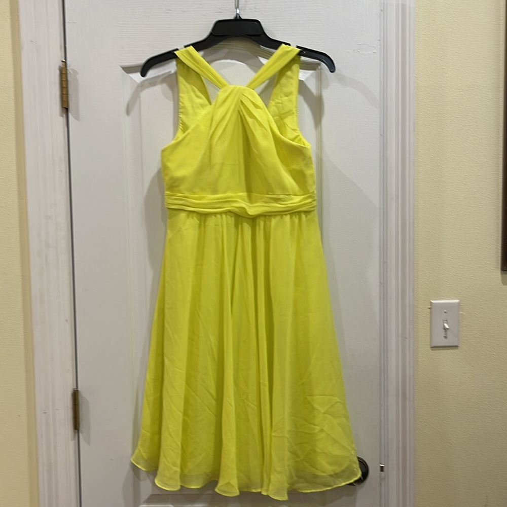 David's Bridal Yellow Dress size 8